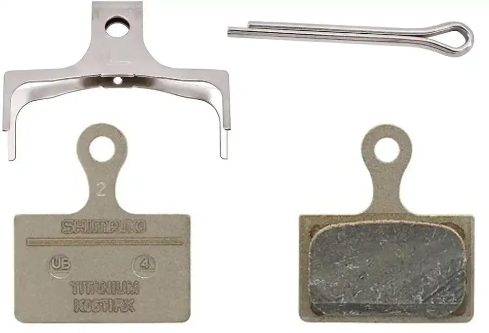 Shimano K05TI-RX disc pads and spring, titanium back, resin