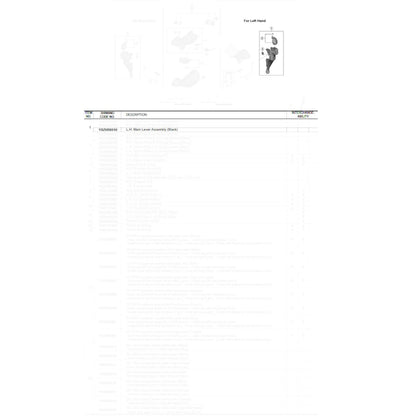 Shimano ST-R7000 left hand main lever assembly, black
