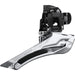 Shimano FD-R7100 105 12-speed toggle front derailleur, double 28.6 / 31.8 mm, black