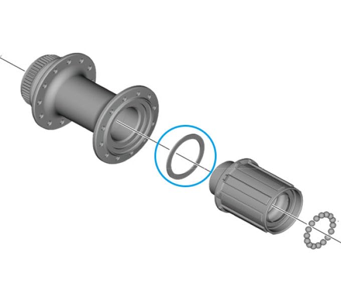 Shimano WH-RS710-C32-TL-R spacer for inner