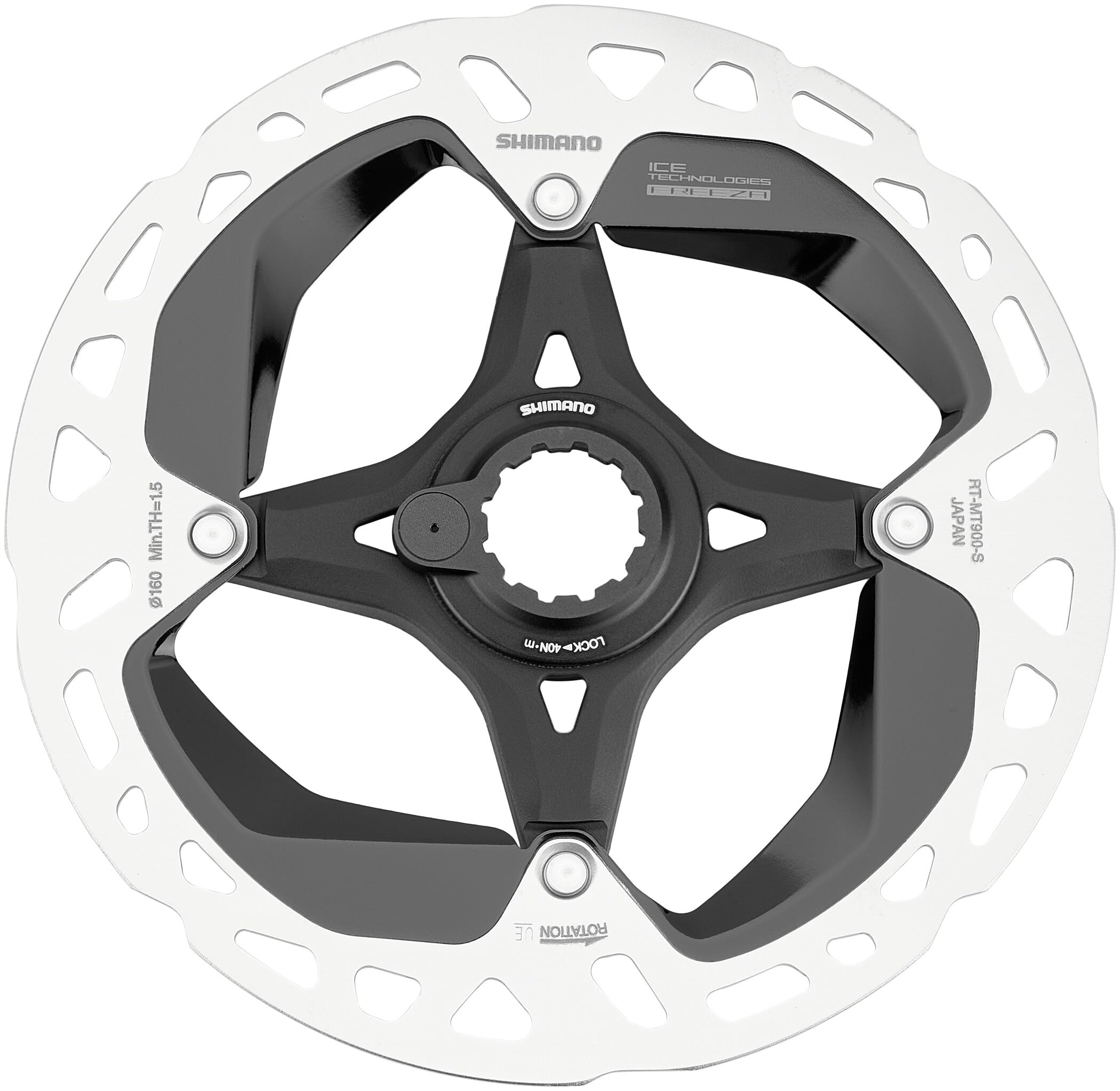 Shimano RT-MT900 Steps rotor, internal lockring and magnet, Ice Tech FREEZA, 160 mm