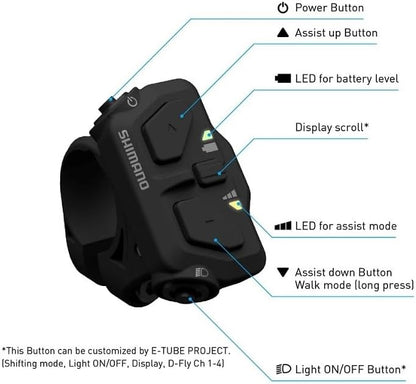 Shimano SW-EN600-L assist switch, left hand, without electric wire, 31.8/35mm clamp band