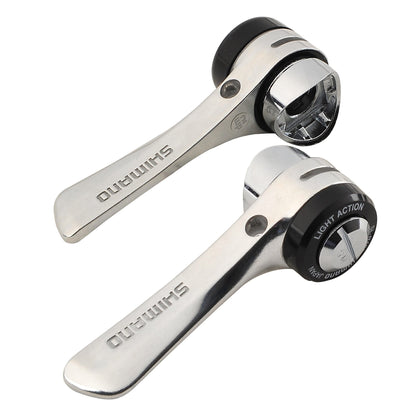 Shimano SL-R400 downtube shifters - braze-on, 8-speed