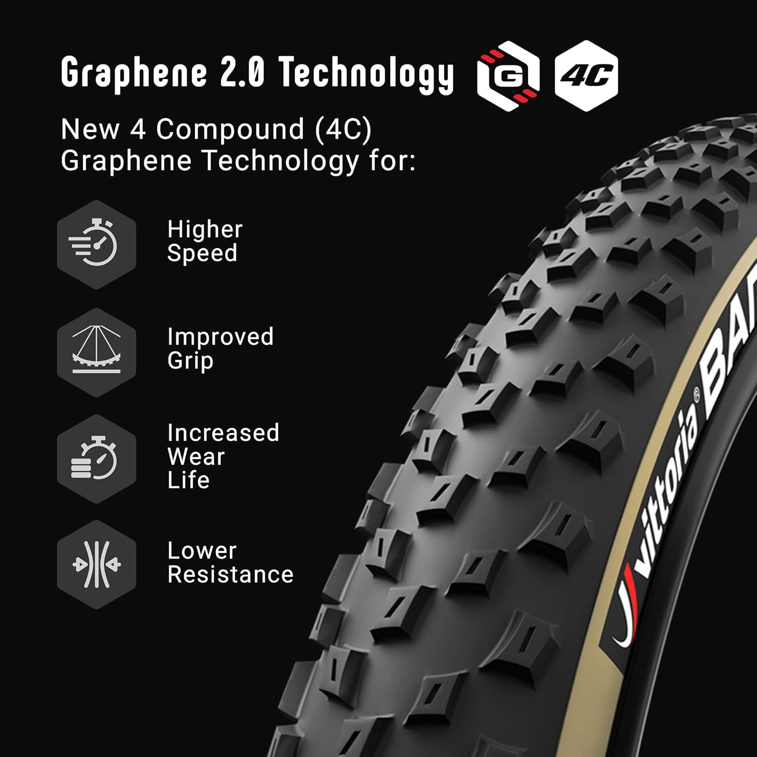 Vittoria Barzo 29X2.6 XC Blk Anthracite G2.0 Tyre