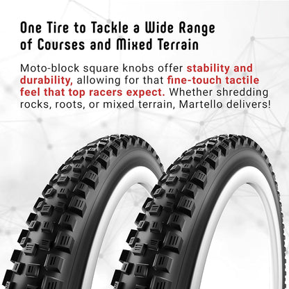 Vittoria Martello 27.5X2.35 Enduro 2-Fold Full Black 4C G2.0 Tyre