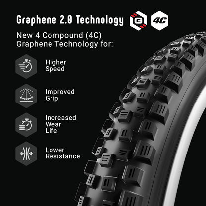 Vittoria Martello 27.5X2.35 Enduro 2-Fold Full Black 4C G2.0 Tyre