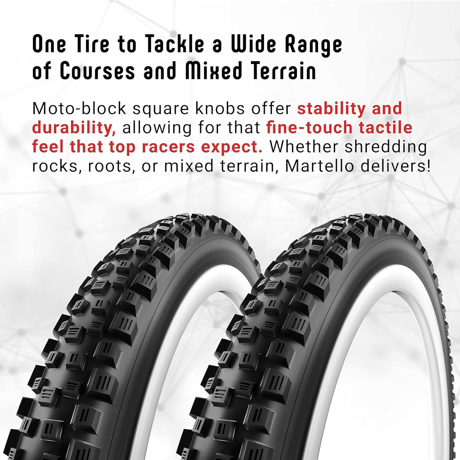 Vittoria Martello 27.5X2.6 Enduro 2-Fold Full Black 4C G2.0 Tyre