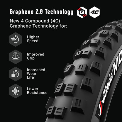 Vittoria Mota 27.5X2.6 Enduro 2-Fold Full Black 4C G2.0 Black Tyre