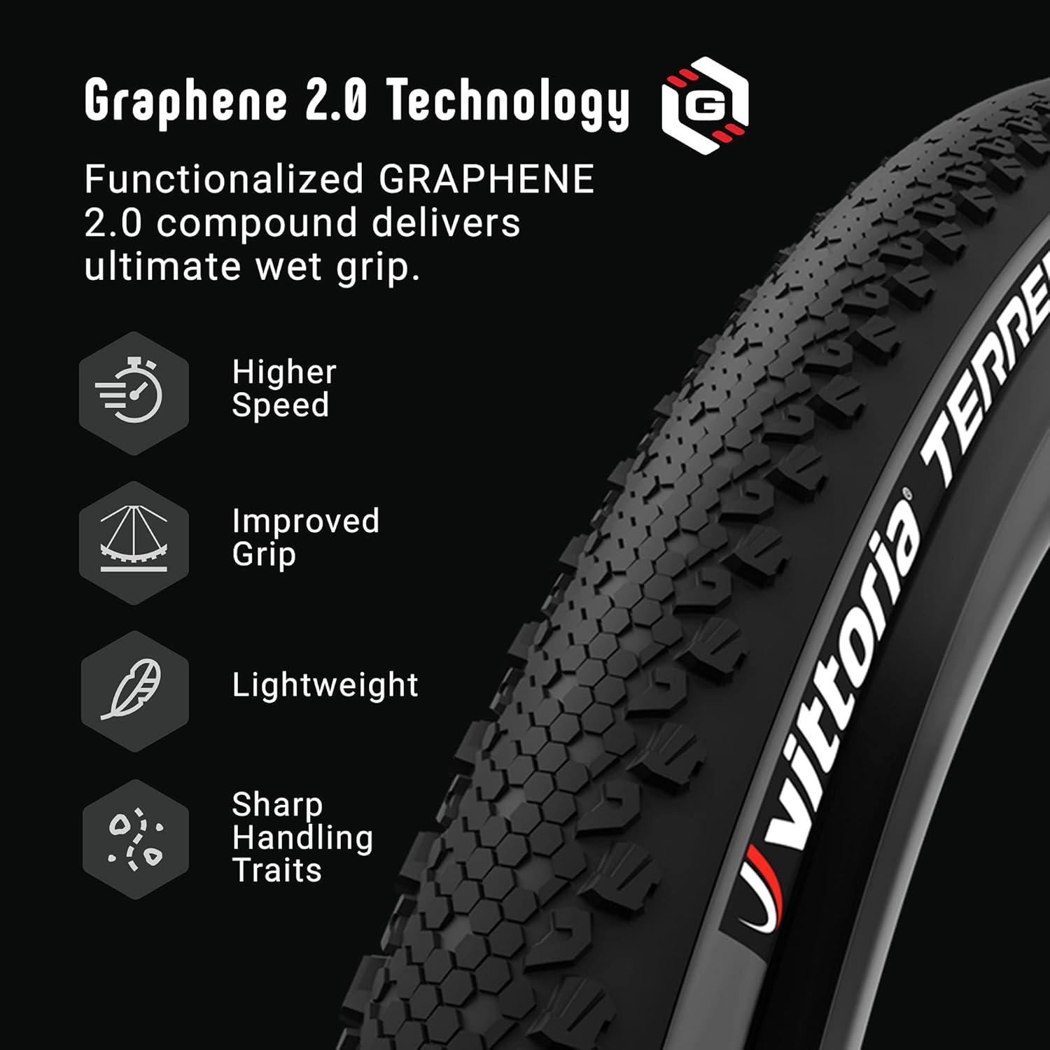Vittoria Terreno Dry 700x33c Cyclocross Blk Anthracite G2.0 Tyre