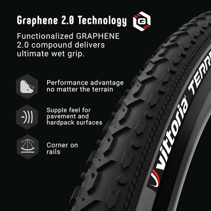 Vittoria Terreno Mix 700x33c Cyclocross Blk Anthracite G2.0 Tyre