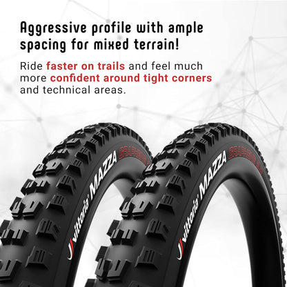 Vittoria Mazza 29X2.4 Enduro Full Black G2.0 Tyre
