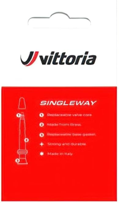 Vittoria Set Tubeless Valve Brass Silver 40mm (2 Pcs)