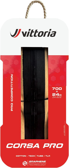 Vittoria Corsa Pro 700x28c Fold TLR Black Tan G2.0 Tyre