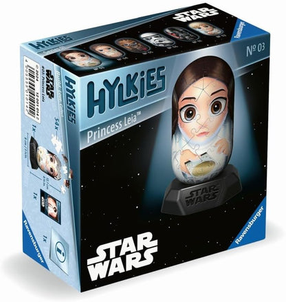 Ravensburger Star Wars Hylkies Figures Princess Leia Organa Gifts for Kids and Adults Age 6 Years Up - Collectable Toys and 3D Jigsaw Puzzles