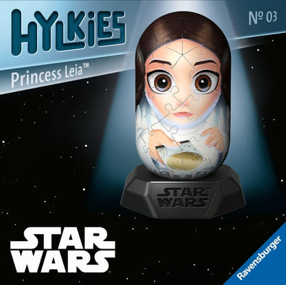 Ravensburger Star Wars Hylkies Figures Princess Leia Organa Gifts for Kids and Adults Age 6 Years Up - Collectable Toys and 3D Jigsaw Puzzles
