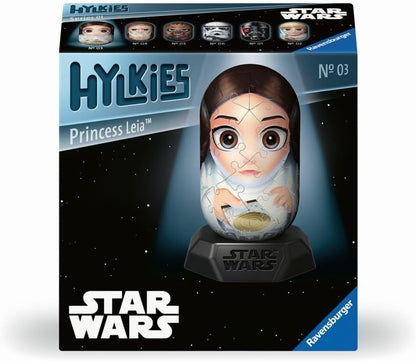 Ravensburger Star Wars Hylkies Figures Princess Leia Organa Gifts for Kids and Adults Age 6 Years Up - Collectable Toys and 3D Jigsaw Puzzles