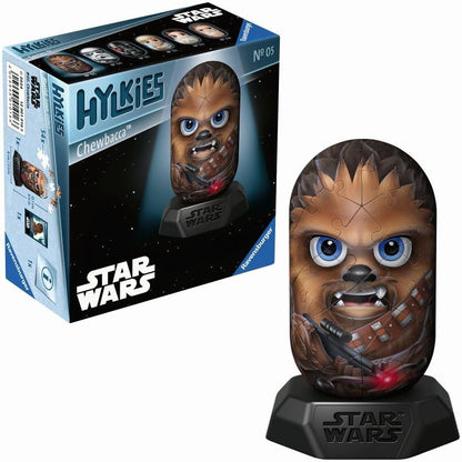 Ravensburger 12001016 Star Wars Hylkies Figures Chewbacca Gifts for Kids and Adults Age 6 Years Up-Collectable Toys and 3D Jigsaw Puzzles, Brown, One Size
