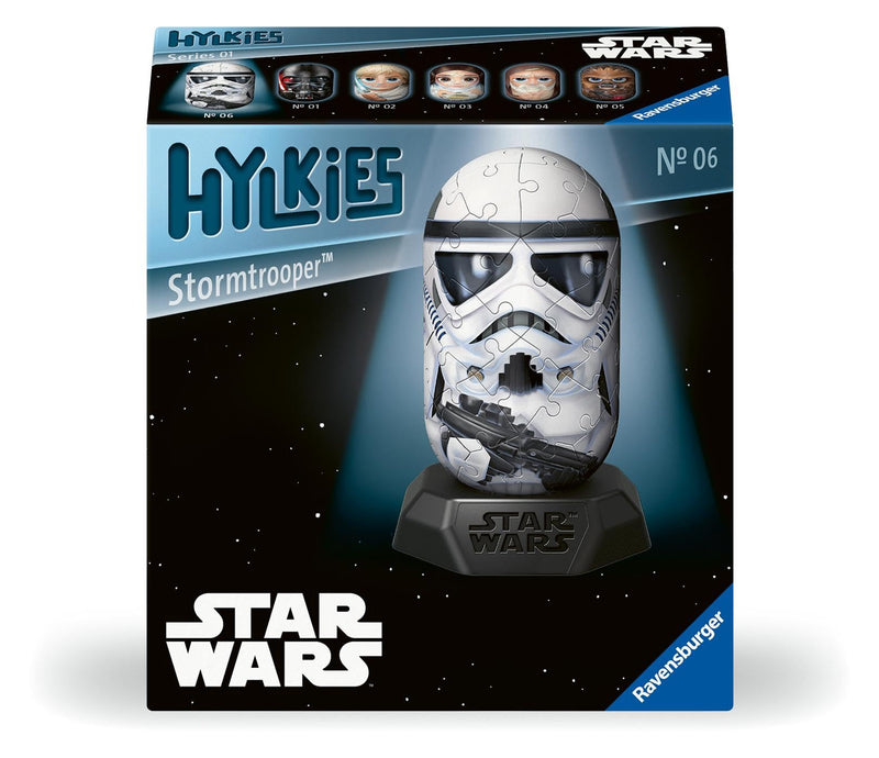 Ravensburger 12001017 Star Wars Hylkies Figures Stormtrooper Gifts for Kids and Adults Age 6 Years Up-Collectable Toys and 3D Jigsaw Puzzles, White, One Size