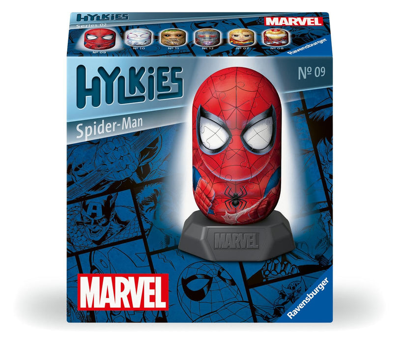 Ravensburger 12001158 Marvel Hylkies Figures Spider-Man- Collectable Toys and Gifts for Kids and Adults Age 6 Years Up-3D Jigsaw Puzzles-Avengers, Red, One Size