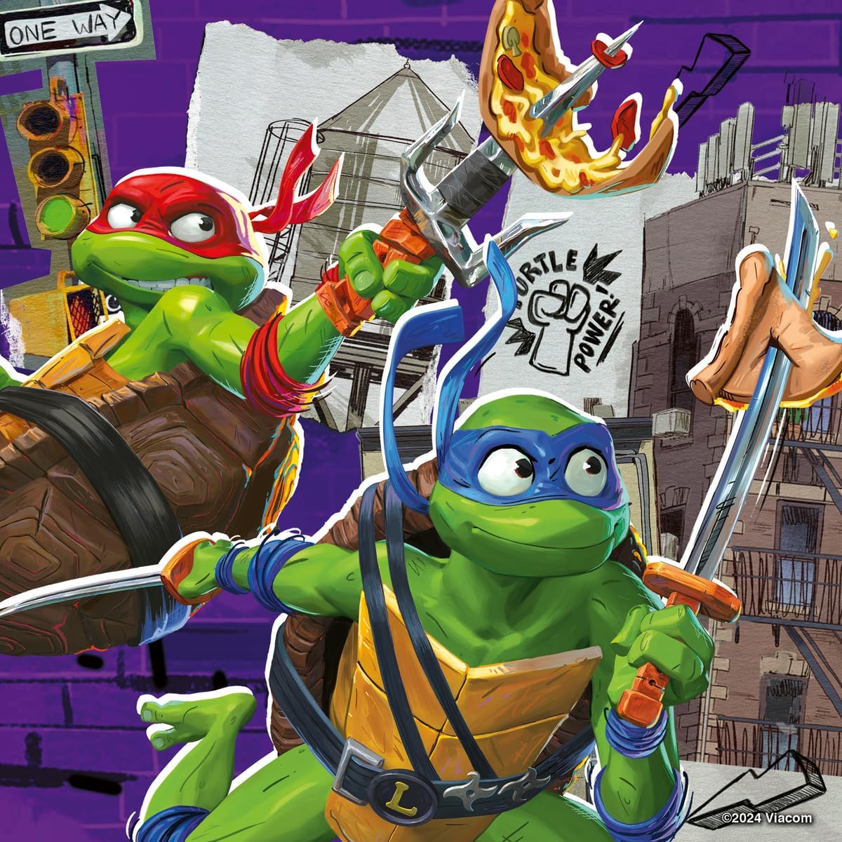 Ravensburger 12004012 Teenage Mutant Ninja Turtles TMNT Toys-3x 49 Piece Jigsaw Puzzles for Kids Age 5 Years Up, Multicolour, One Size