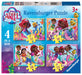 Ravensburger 12004024 Disney Junior Ariel-The Little Mermaid Toys-4 in a Box Jigsaw Puzzles for Kids Age 3 Years Up-12, 16, 20, 24 Pieces, Multicolour, One Size