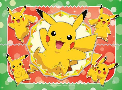 Ravensburger 12004026 Pokemon Gifts-Jigsaw Puzzles for Kids Age 3 Years Up-4 in a Box (12, 16, 20, 24 Pieces), Multicolour, One Size