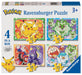Ravensburger 12004026 Pokemon Gifts-Jigsaw Puzzles for Kids Age 3 Years Up-4 in a Box (12, 16, 20, 24 Pieces), Multicolour, One Size
