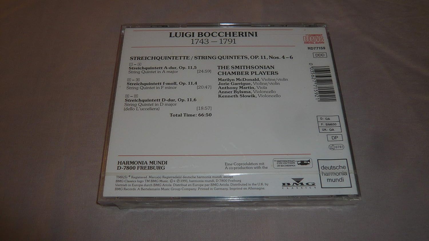 Streichquintette Op.11,Nr.4-6