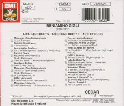 Beniamino Gigli - Arias and Duets (1932-1949)