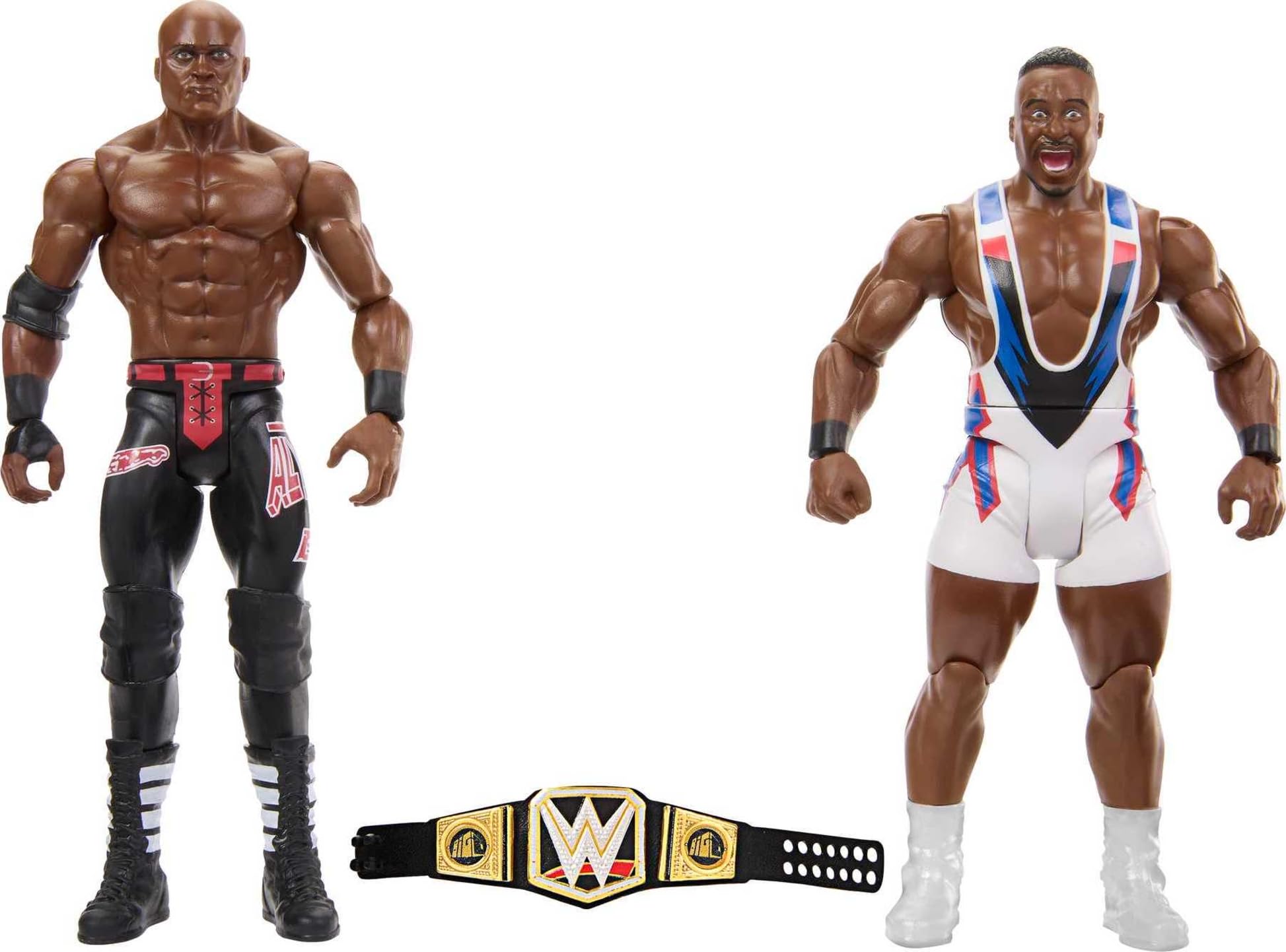 WWE Big E vs Bobby Lashley Championship Showdown 2-Pack 6-inch Action Figures Friday Night Smackdown Battle Pack for Ages 6 Years Old and Up, HLL75