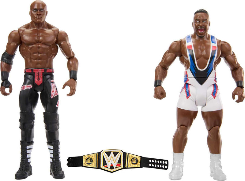 WWE Big E vs Bobby Lashley Championship Showdown 2-Pack 6-inch Action Figures Friday Night Smackdown Battle Pack for Ages 6 Years Old and Up, HLL75
