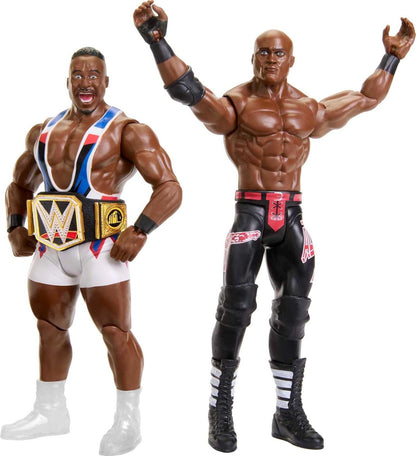 WWE Big E vs Bobby Lashley Championship Showdown 2-Pack 6-inch Action Figures Friday Night Smackdown Battle Pack for Ages 6 Years Old and Up, HLL75