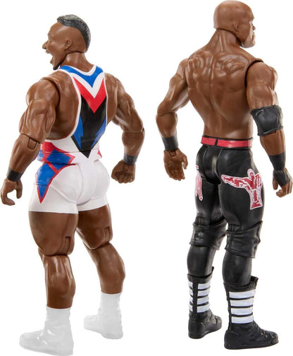 WWE Big E vs Bobby Lashley Championship Showdown 2-Pack 6-inch Action Figures Friday Night Smackdown Battle Pack for Ages 6 Years Old and Up, HLL75
