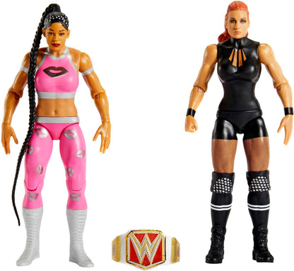 WWE Big E vs Bobby Lashley Championship Showdown 2-Pack 6-inch Action Figures Friday Night Smackdown Battle Pack for Ages 6 Years Old and Up, HLL75