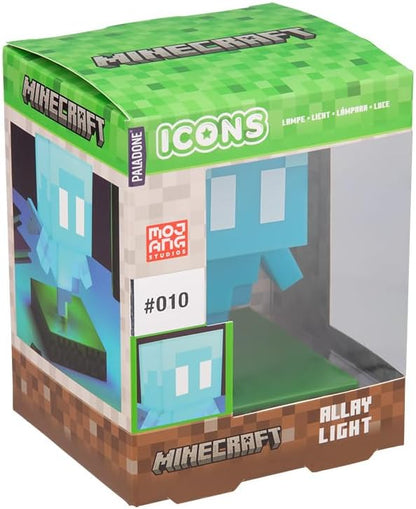 Paladone Minecraft Officially Licensed Allay Free Standing Desk Light, Gaming Room Decor and Merchandise for Boys and Girls, Nightlight Gift Accessory for Playroom and Bedroom