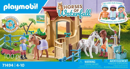 PLAYMOBIL Horses of Waterfall 71494 Reitstall, aufregende Reitabenteuer auf der Waterfall Ranch, mit vielfältigem Zubehör, detailreiches Spielzeug für Kinder ab 4 Jahren