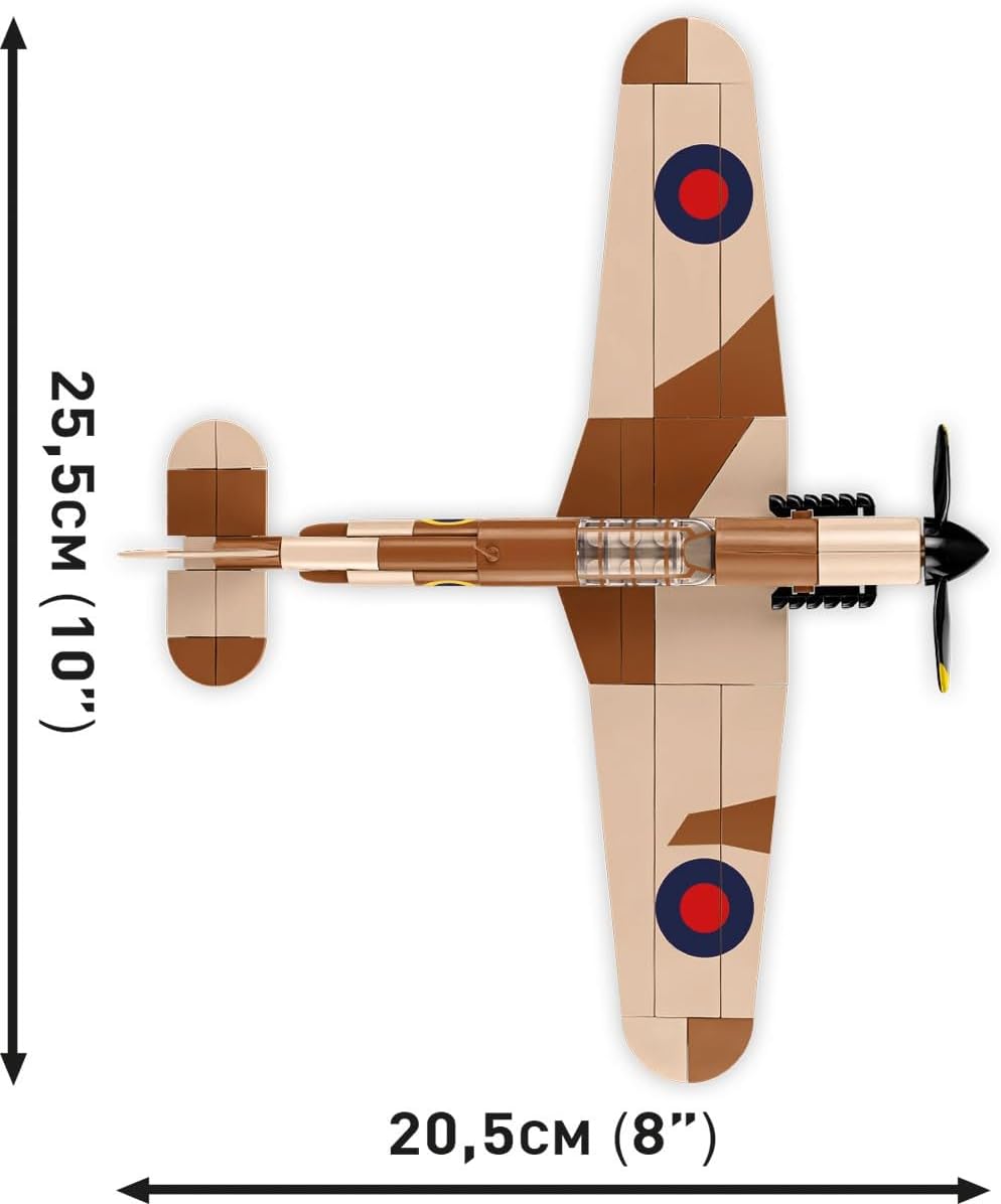 COBI Hawker Hurricane Mk. I, 8 inches x 10 inches x 3.5 inches