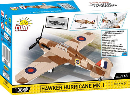 COBI Hawker Hurricane Mk. I, 8 inches x 10 inches x 3.5 inches