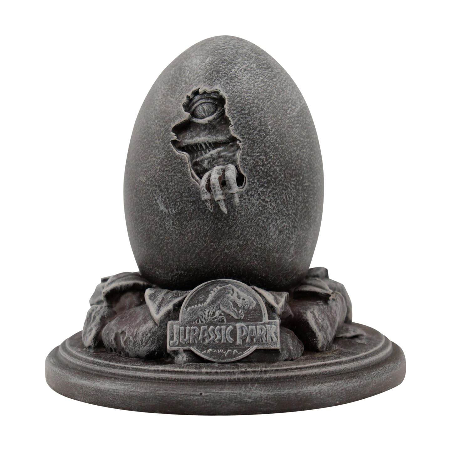 Jurassic Park Velociraptor Egg Statue & Cane Replica Collectors Set