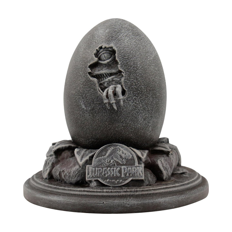 Jurassic Park Velociraptor Egg Statue & Cane Replica Collectors Set
