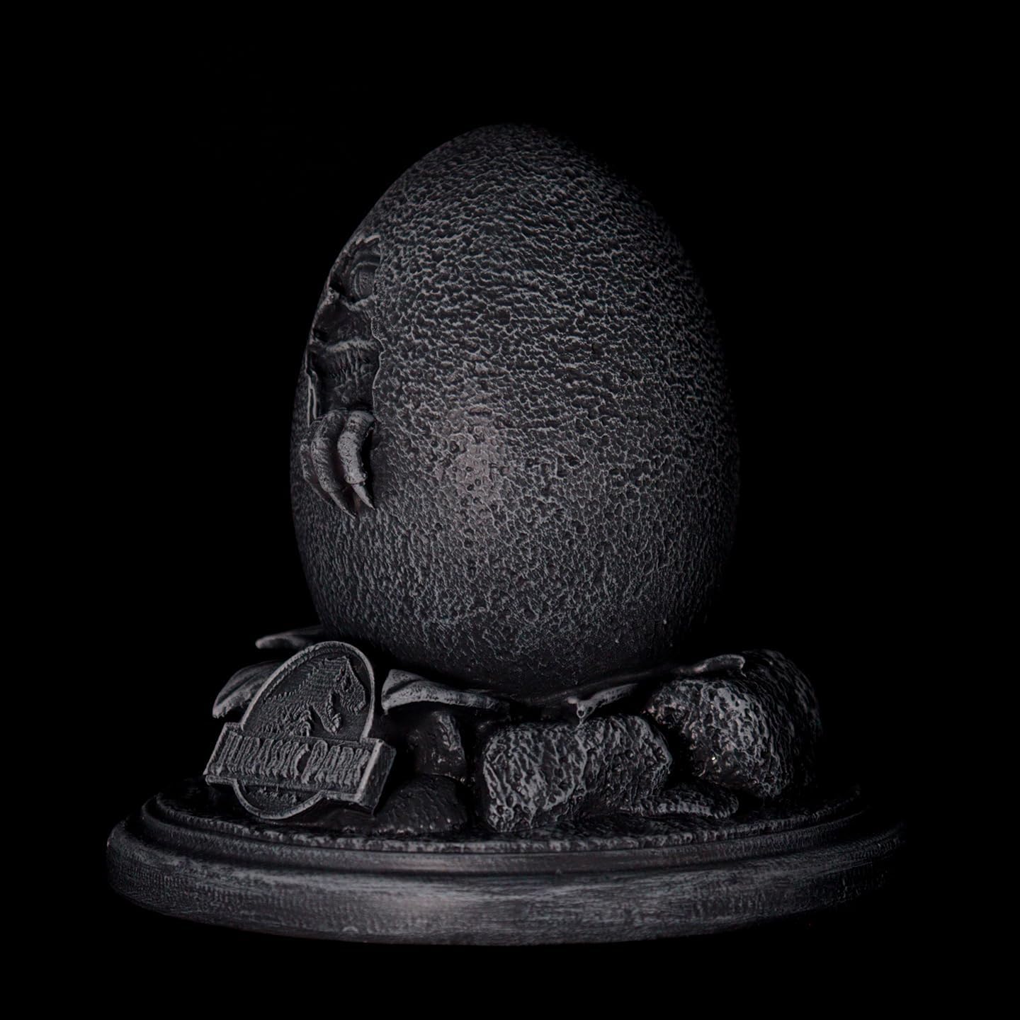 Jurassic Park Velociraptor Egg Statue & Cane Replica Collectors Set