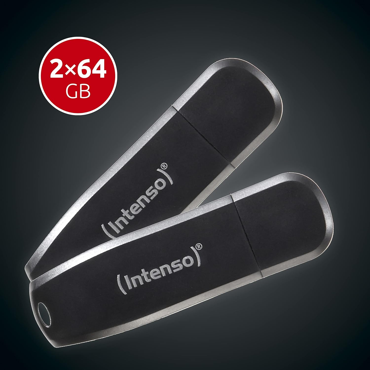 Intenso Speed Line 2 x 64 GB Memory Stick USB 3.2 Gen 1x1 Black 64 GB - 2er Pack