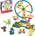 MEGA Pokémon Diversión en la noria Set de construcción con figuras de acción con 4 personajes (Sprigatito, Munchlax, Meowth y Wooper), 393 bloques de construcción, juguete +8 años (HXF80