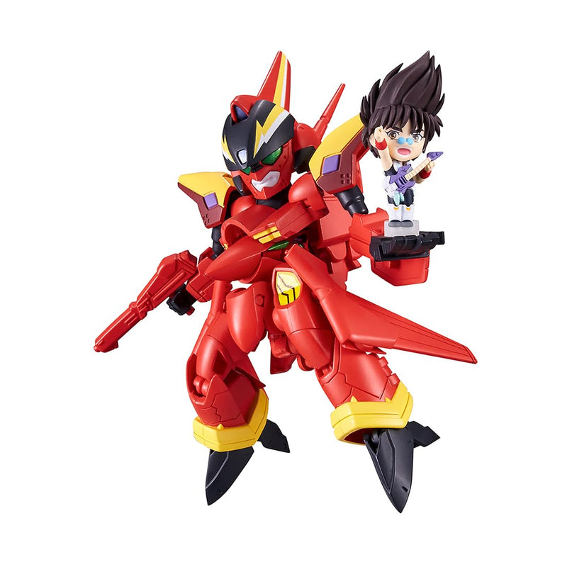 TAMASHII NATIONS - Macross 7 - VF-19 Custom Fire Valkyrie with Basara Nekki, Bandai Spirits Tiny Session Figure
