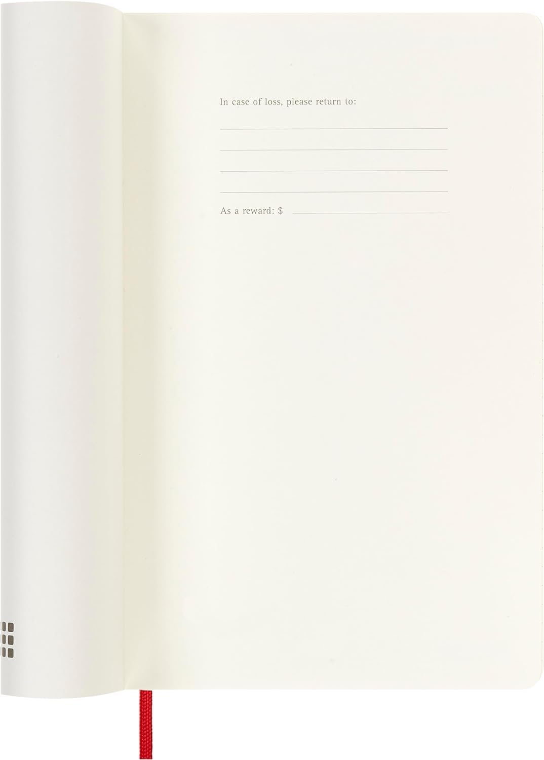 Moleskine Daily Planner, 12-Month 2025 Daily Agenda, Soft Cover and Elastic Closure, Scarlet Red Color, Large Format 13x21 cm Soft Cover Large Scarlet Red