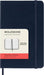 Moleskine Daily Planner, 12-Month 2025 Daily Agenda, Hard Cover and Elastic Closure, Sapphire Blue Color, Pocket Format 9x14 cm Hard Cover Pocket Sapphire Blue