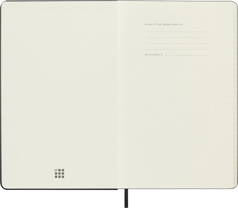 Moleskin Weekly Planner, Vertical Pro 12-Month Agenda 2025, HardCover and Elastic Closure, Black Color, Large Format 13x21 cm