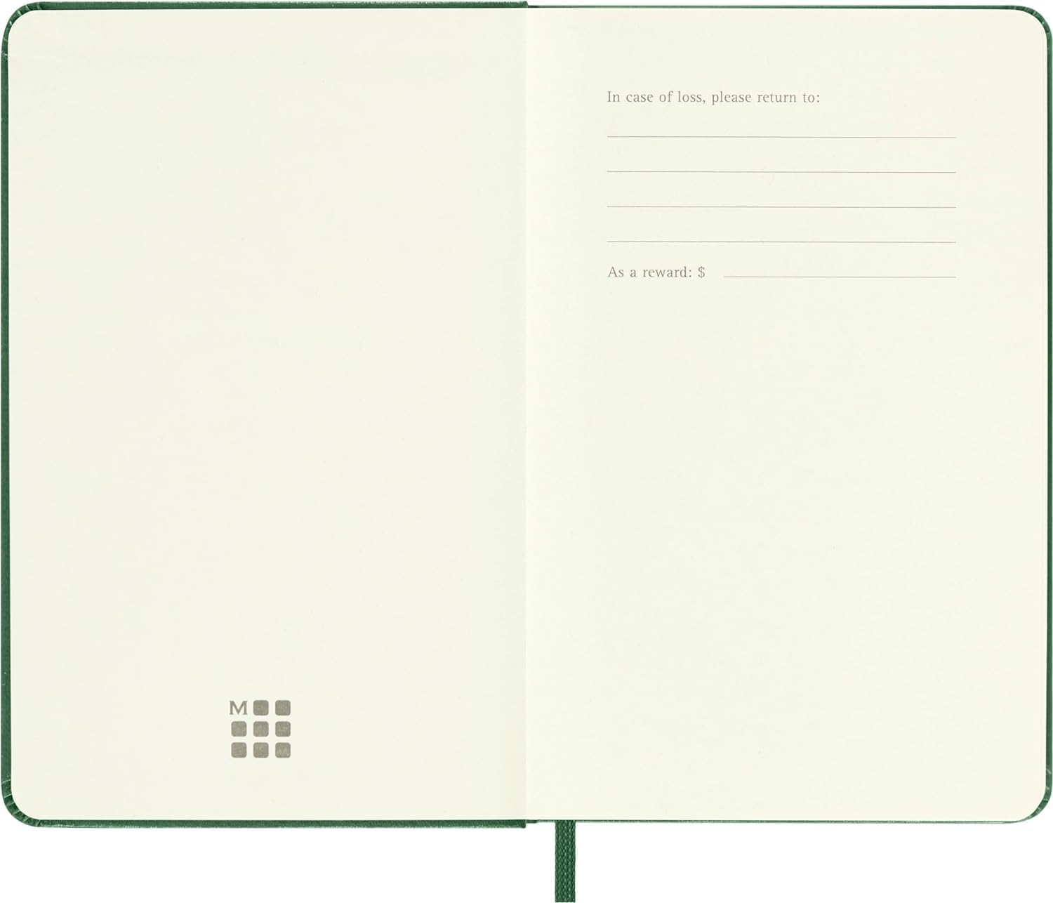 Moleskine Daily Planner, 12-Month Daily Agenda 2025, Hard Cover and Elastic Closure, Myrtle Green Color, Pocket Format 9x14 cm Hard Cover Pocket Myrtle Green