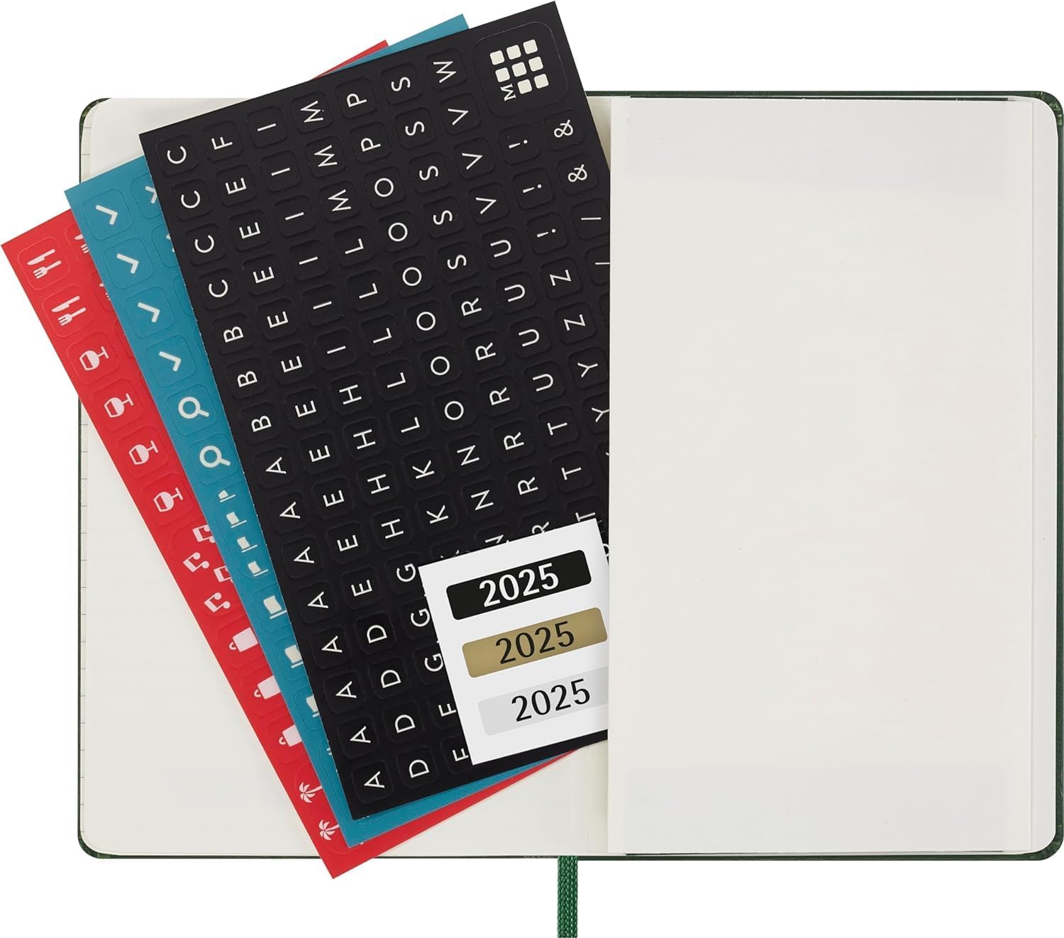 Moleskine Daily Planner, 12-Month Daily Agenda 2025, Hard Cover and Elastic Closure, Myrtle Green Color, Pocket Format 9x14 cm Hard Cover Pocket Myrtle Green