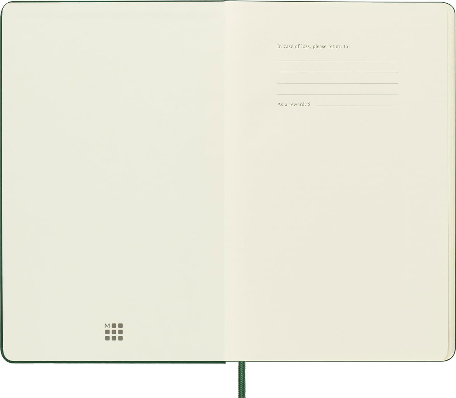 Moleskine Daily Planner, 12-Month Daily Agenda 2025, Hard Cover and Elastic Closure, Myrtle Green Color, Large Format 13x21 cm Hard Cover Large Myrtle Green